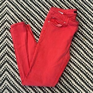 Else Coral Denim Skinny Pants